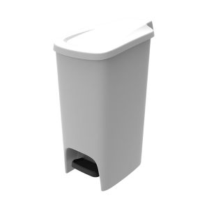 Lixeira Ecoboxes 16L Cinza Perspectiva